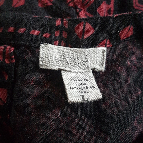 Ecoté Black and Burgundy UO Dress/Tunic - Picture 5 of 5